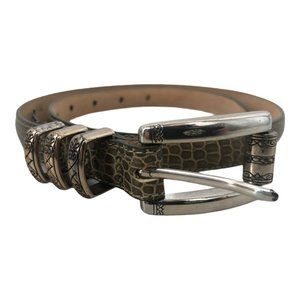 Brighton 40311 Women's Avocado Green Leather Belt